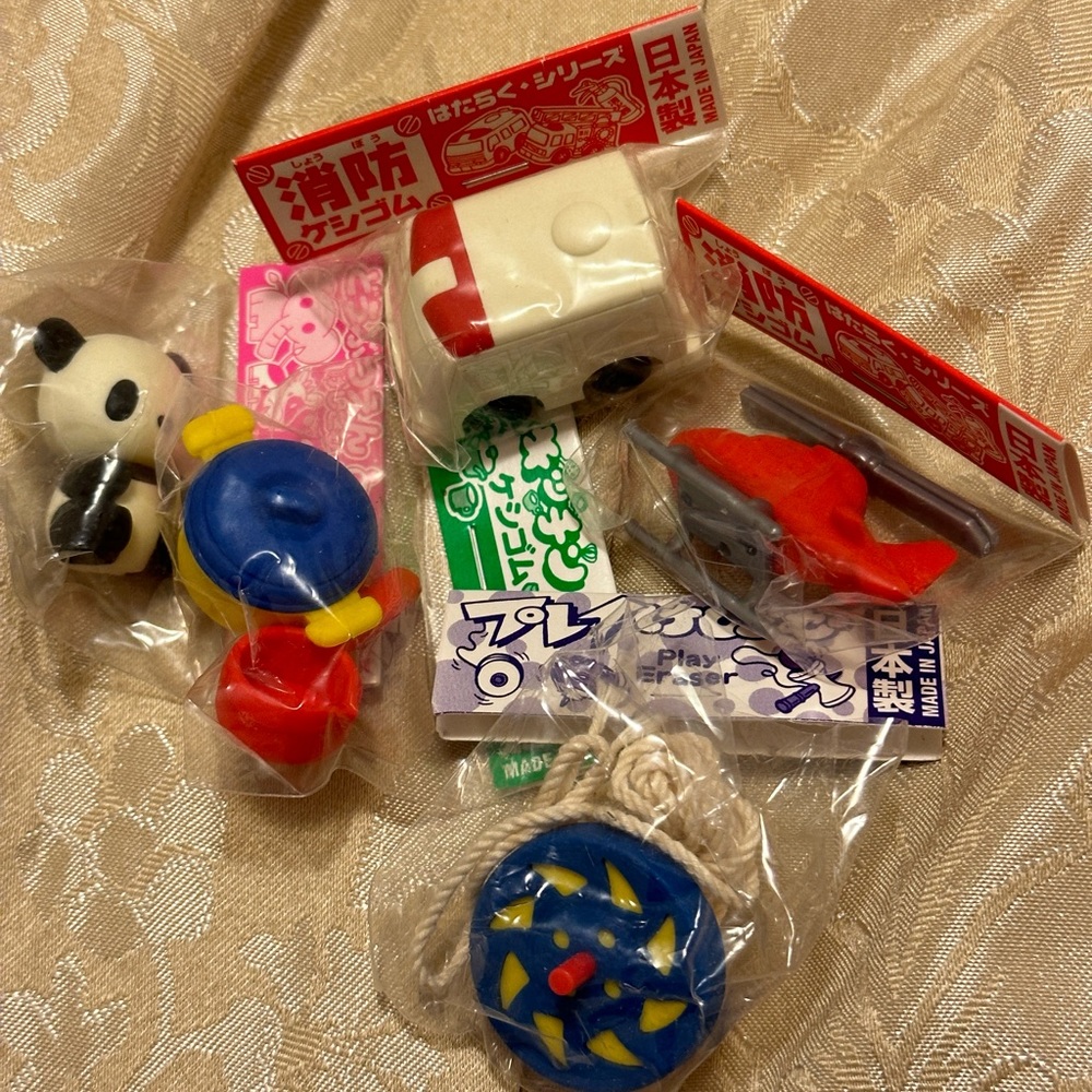 Mystery erasers. Receive 2-3 erasers!